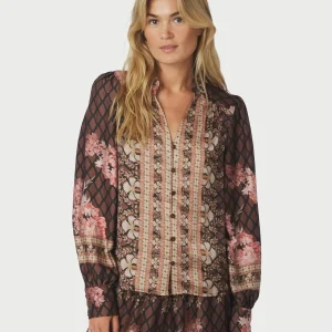 Massima Botanical Border Blouse
