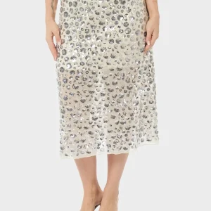 NEO NOIR Gilla Flower Sequins Skirt