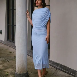 NEO NOIR Tottuna Long Drapy Mesh Dress