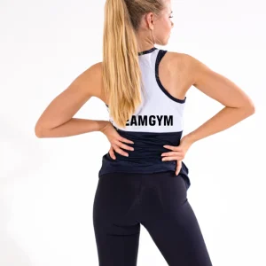 Blått vitt truppgymnastik linne | Damer och flickor