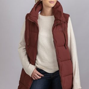 LONG VEST CINNAMON