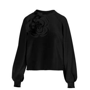 COSTER Sweat with scuba rose