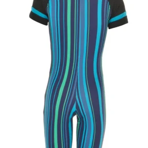 Catsuit | NS-170 Blue Stripe/Black