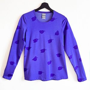 NY! Långärmad tröja Fågel Lilablå