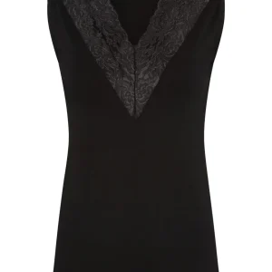 I SAY TOPP NILLA VNECK TOP BLACK