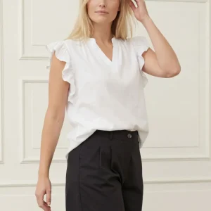 ISay Pearl Flounce Top