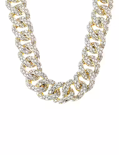 By Jolima Sparkle crystal necklace  guld