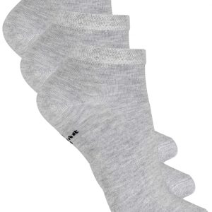 Bambusock grå kort skaft 3-pack