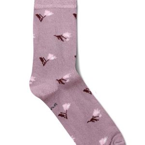 Bambustrumpa lila med blomma