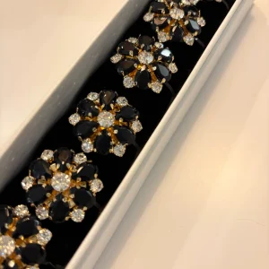 MAJA - Black & White Button Gold