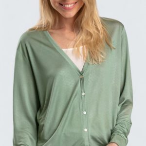 Julia Sidencardigan – Grön