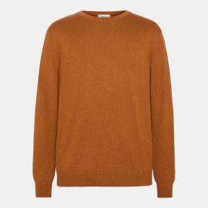 Merino Wool Crew Neck Pumpkin Spice