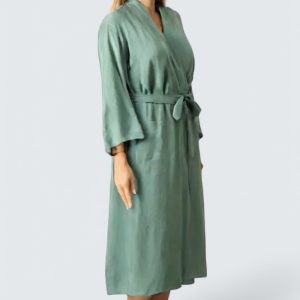 Bamburino – Morgonrock Bambuväv – Grön