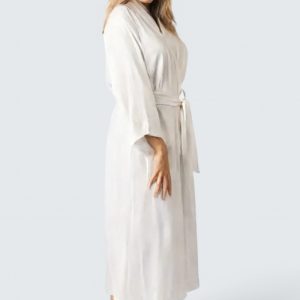 Bamburino – Morgonrock Bambuväv – Vit