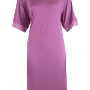 Nattlinne bambu med spets lila