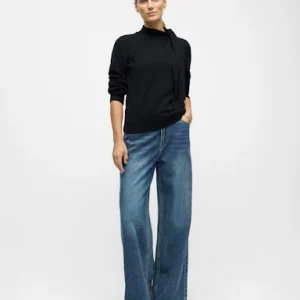 OBJTHESS L/S RE BOW KNIT PULLOVER NOOS