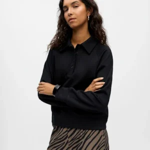 OBJANDREA L/S RE POLO PULLOVER DIV