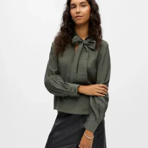 OBJJACIRA L/S RE BOW SHIRT NOOS