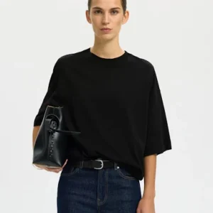 SELECTED COLWOMAN 2/4 OVERSIZED TEE NOOS