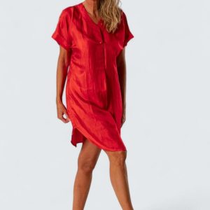 Sidennattlinne Habutai – Röd