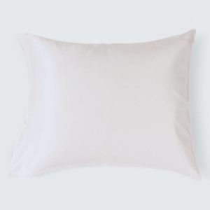 Sidenörngott Satin 60×63 cm – Vit