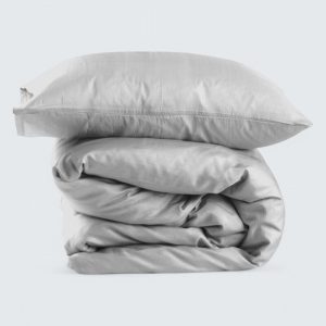 Sidenpåslakanset Habutai – Ljusgrå