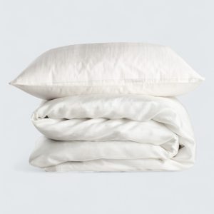 Sidenpåslakanset Habutai – Pärlvit