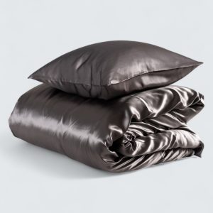 Sidenpåslakanset Satin – Grå