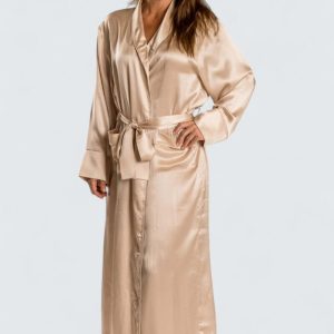 Victoria Morgonrock Satin – Champagne