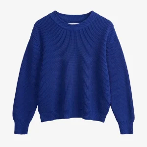 Rib Knit Jumper Adah Bold Blue