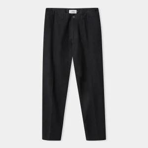 Jostha Flannel Trousers Black Melange