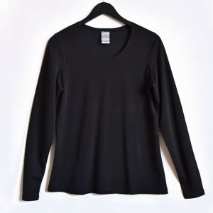 Långärmad tröja Enfärgad Svart