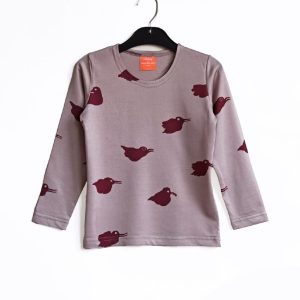 Barntröja Fågel Cloud Grey