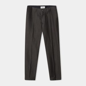 Jostha Winter Linen Trousers Black Olive