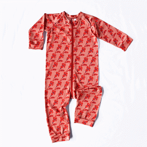 Babyoverall Tulpanlilja Röd Persika