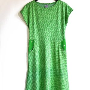 Fickklänning Labyrint Grön & ljust pistagegrön