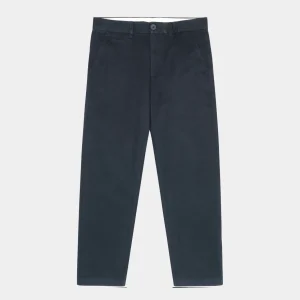 Flint Wide Twill Pants Night Sky