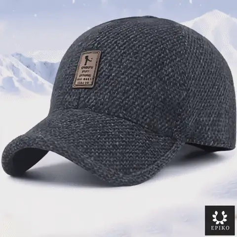 Varm vinterkeps med öronskydd