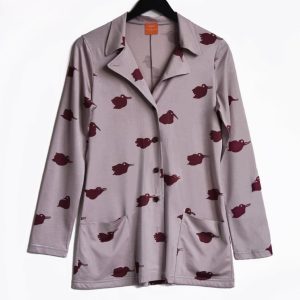 Kragjacka Fågel Cloud Grey