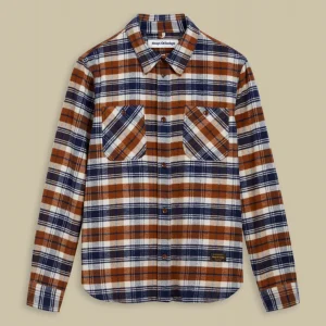 Juntoku Cinnamon Brushed Check - KINGS OF INDIGO