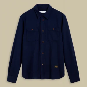Juntoku Overshirt Navy - KINGS OF INDIGO