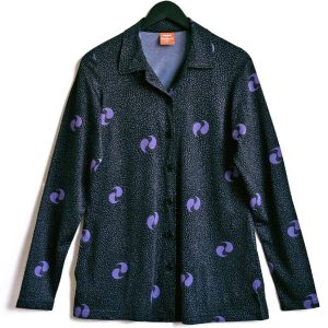 Skjorta med fickor Kärna Lila & Svart