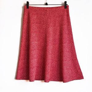 Klockad Kjol Wicky Leeks Röd Persika