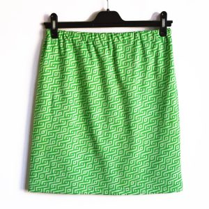 Kort Kjol Labyrint Grön & Ljustgrön