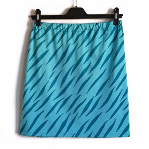 Kort Kjol Tiger Mörk & Ljus Turkos