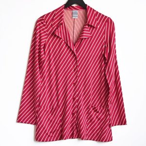 Kragjacka Diagonal Röd Persika