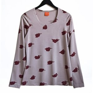 Långärmad tröja Fågel Cloud Grey