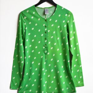 Långärmad tröja med knappar Böna Grön & ljust pistagegrönt