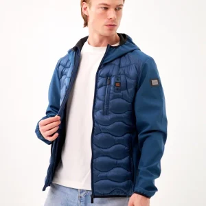 LIGHTWAVE HYBRID HOOD DK DENIM