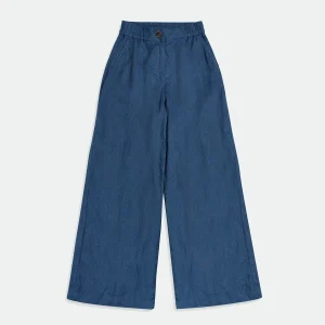 Lillian Indigo Linen Pants